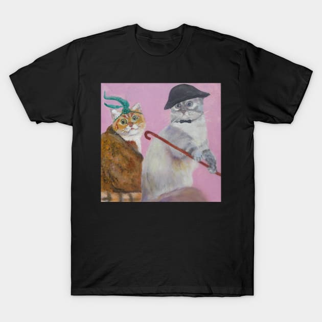 Retro cats T-Shirt by iragrit